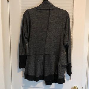 Tops - Grey marbled sweatshirt blazer Tops - Grey marbled sweatshirt blazer
